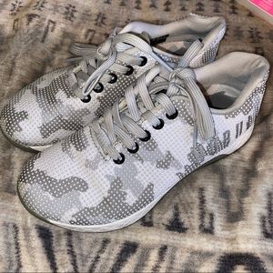 White camo Nobull trainers